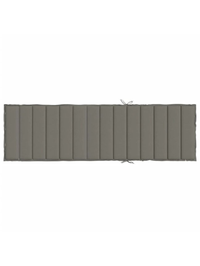 Päevitustooli madrats, tumehall, 200×60×4 cm, kangas 4