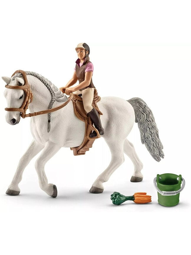 "Schleich" Жеребёнок Липициан и всадник с аксессуарами