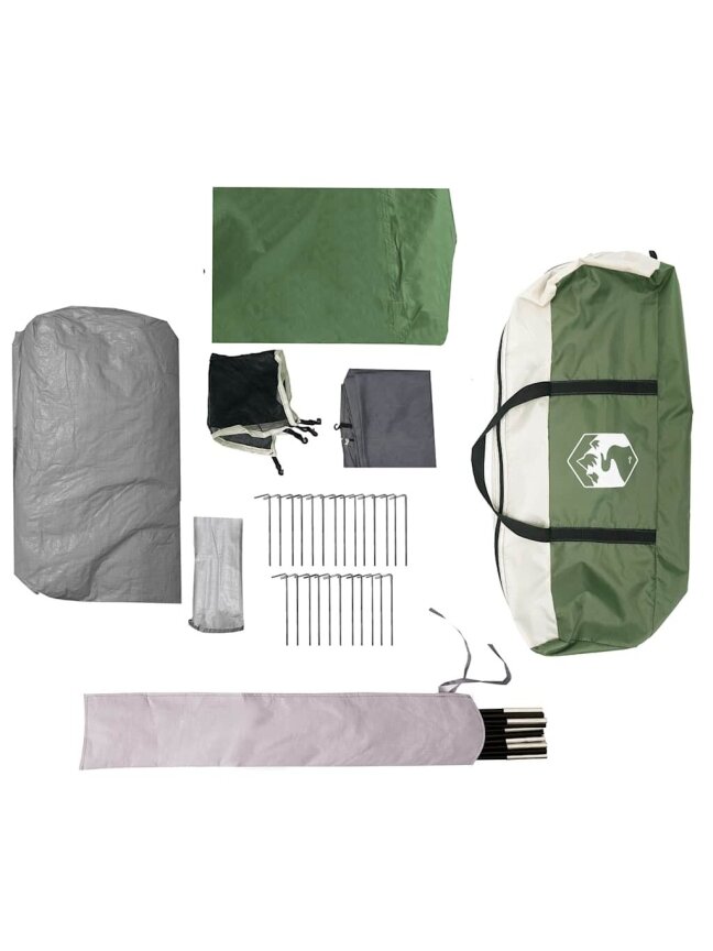 Family tent, green, 11-person, dome-shaped 10