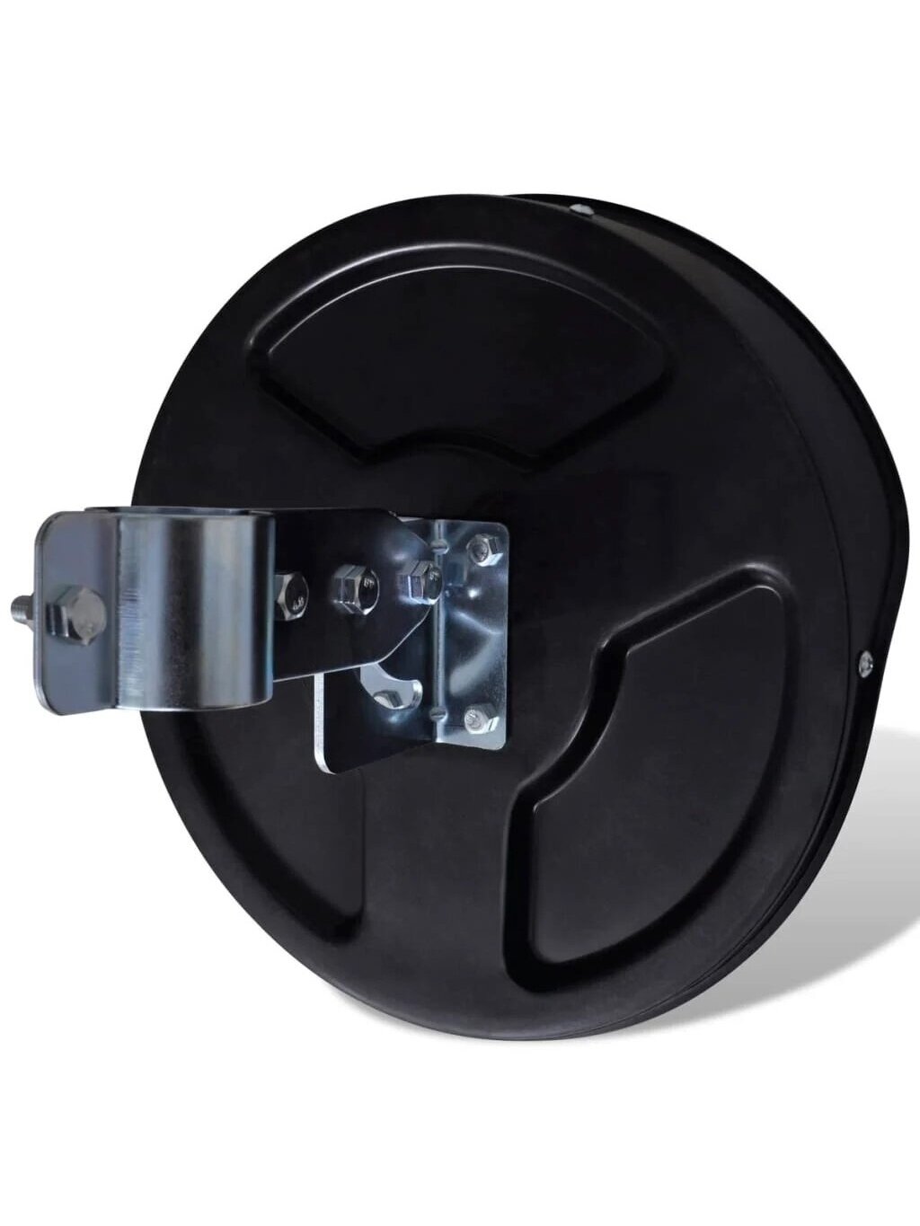 Spherical traffic mirror, black, 30 cm, PC plastic, for outdoor use 3 Spherical traffic mirror, black, 30 cm, PC plastic, for outdoor use 3