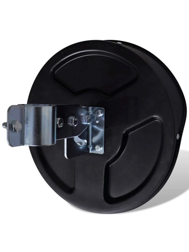 Spherical traffic mirror, black, 30 cm, PC plastic, for outdoor use 3 Spherical traffic mirror, black, 30 cm, PC plastic, for outdoor use 3
