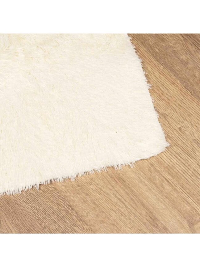 Shaggy Rug, NAVARRA, 240 × 240 cm, Cream, Polyester 3