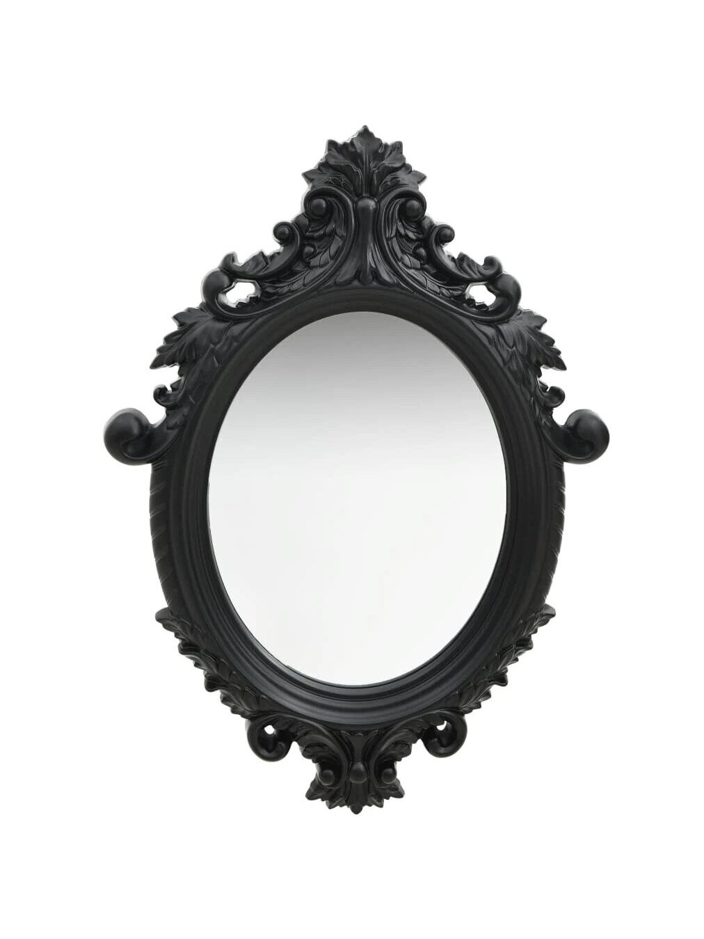 Wall mirror, black, 56 × 76 cm, palace style Wall mirror, black, 56 × 76 cm, palace style