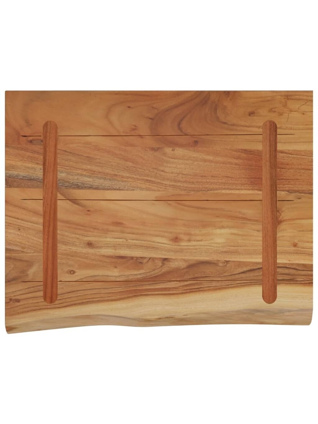 Wall shelf, 40 × 30 × 2.5 cm, acacia solid wood, with live edge 4