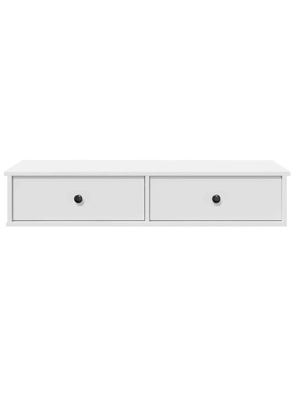 Wall shelf with drawers, white, 100 x 37.5 x 19 cm 3 Wall shelf with drawers, white, 100 x 37.5 x 19 cm 3