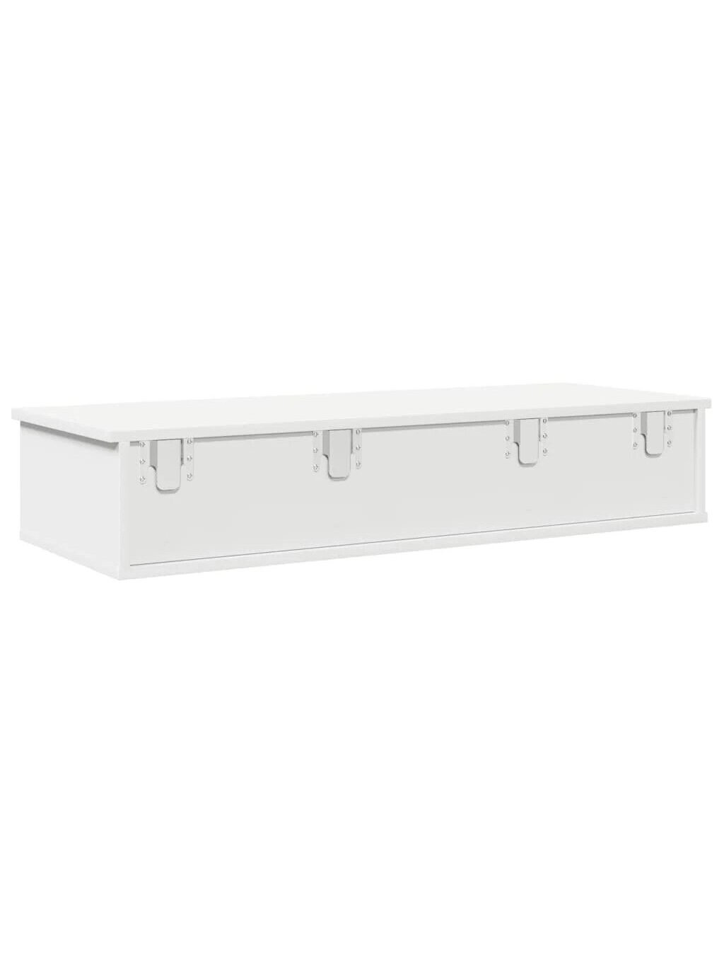 Wall shelf with drawers, white, 100 x 37.5 x 19 cm 5 Wall shelf with drawers, white, 100 x 37.5 x 19 cm 5