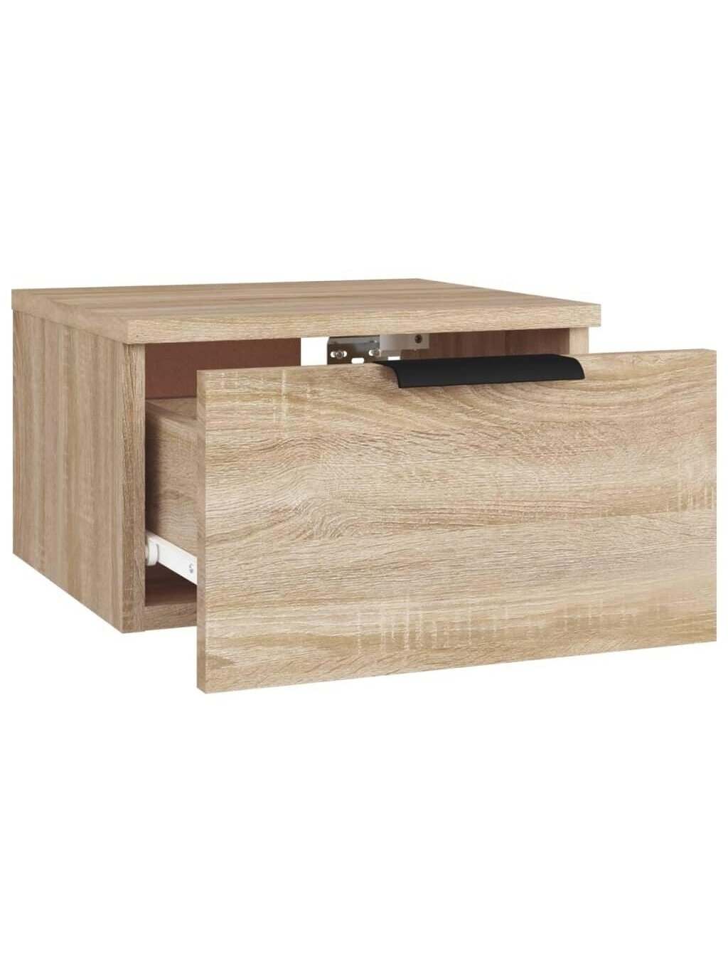 Wall-mounted bedside cabinets, 2 pcs, oak, 34x30x20 cm 4