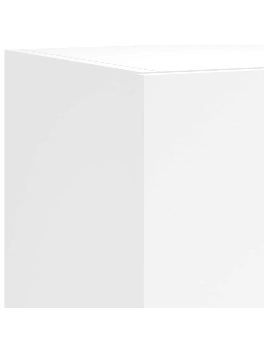 Sieninės TV spintelės su LED, 2vnt., baltos, 80x35x31cm 9