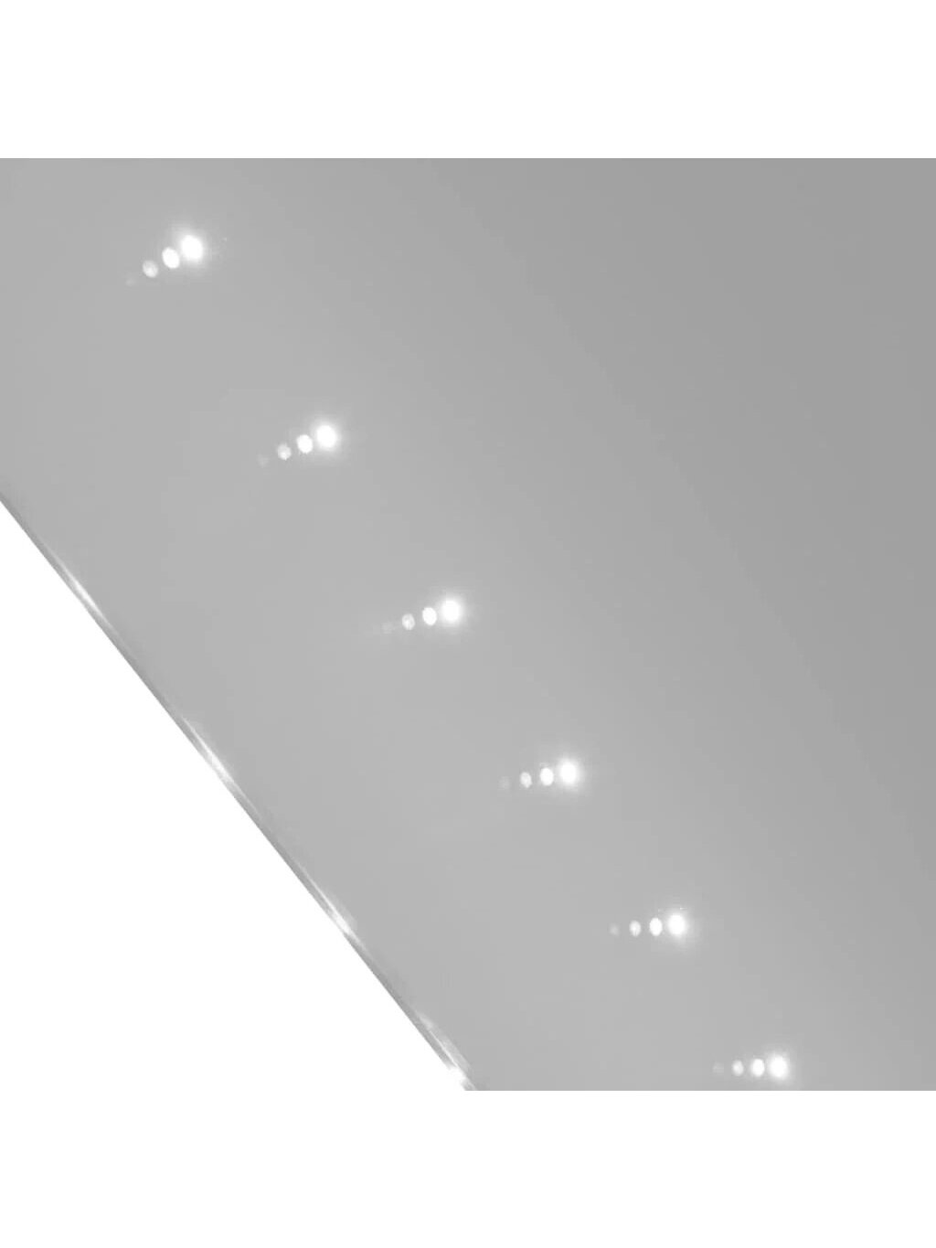 Wall-Mounted Bathroom Mirror with LED Lighting, 100 × 60 cm 2