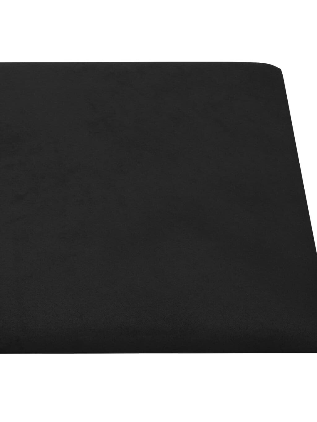 Seinapaneelid, 12 tk, mustad, 30 × 15 cm, samet, 0,54 m² 3