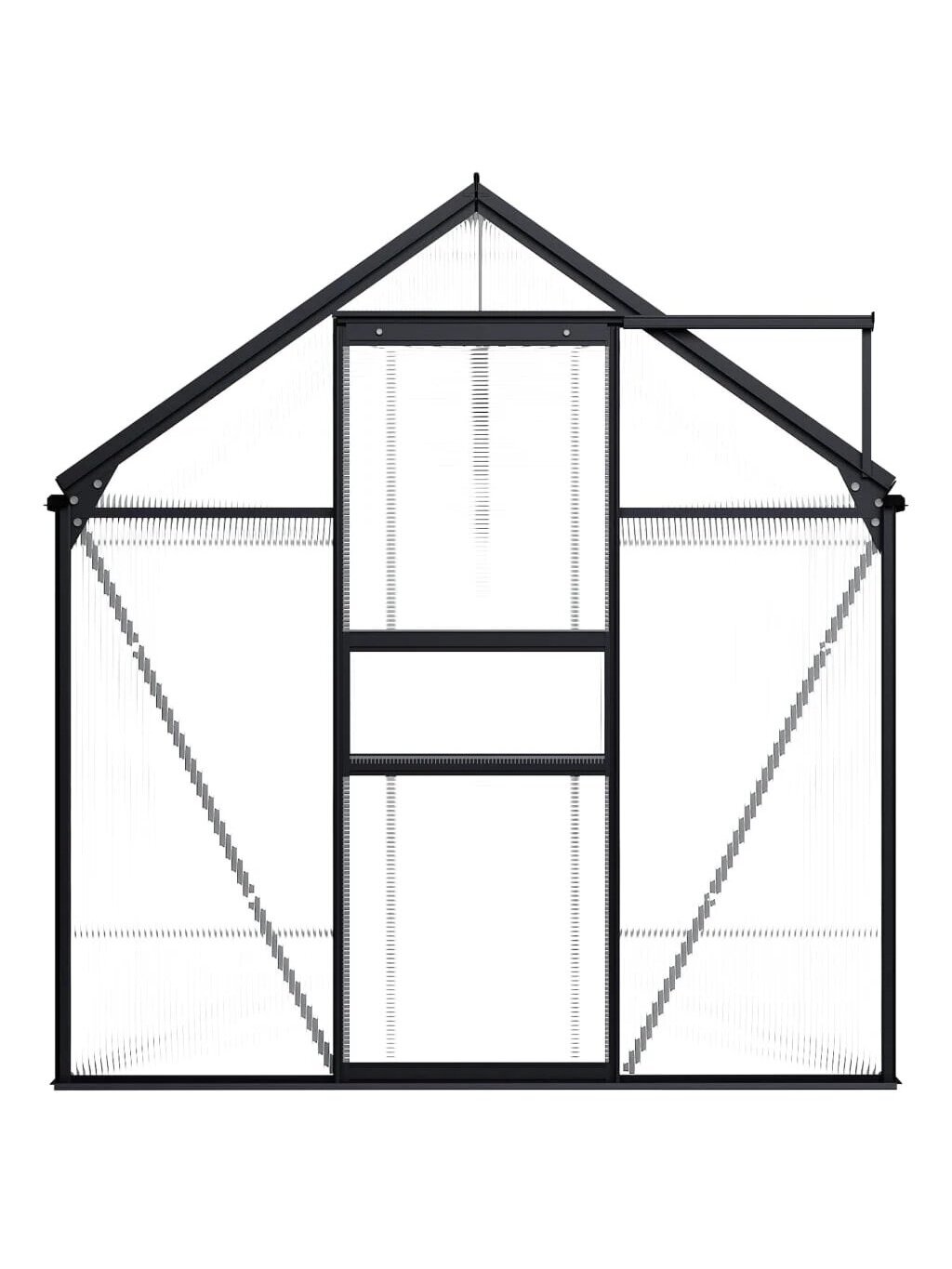 Szklarnia, antracyt, aluminium, 7,03 m² 1