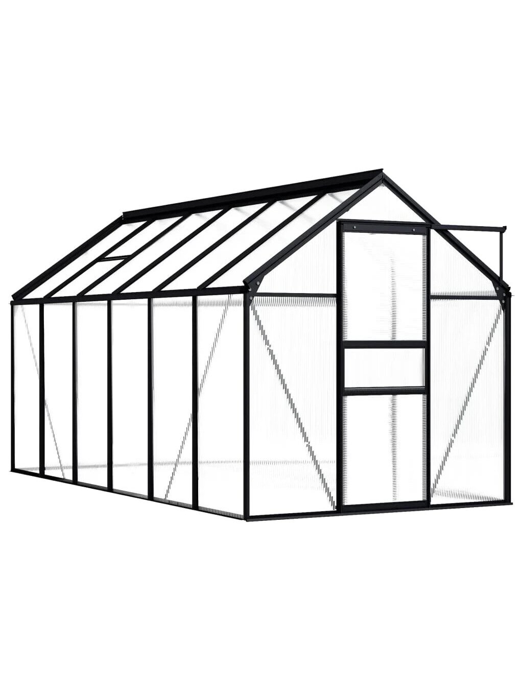 Szklarnia, antracyt, aluminium, 7,03 m²