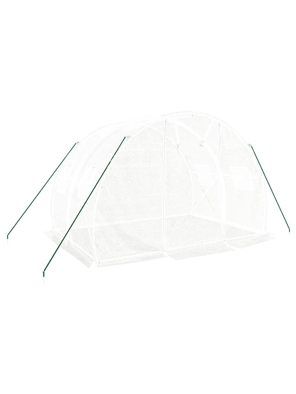Šiltnamis su plieno rėmu, baltos spalvos, 3x2x2 m, 6 m² 2