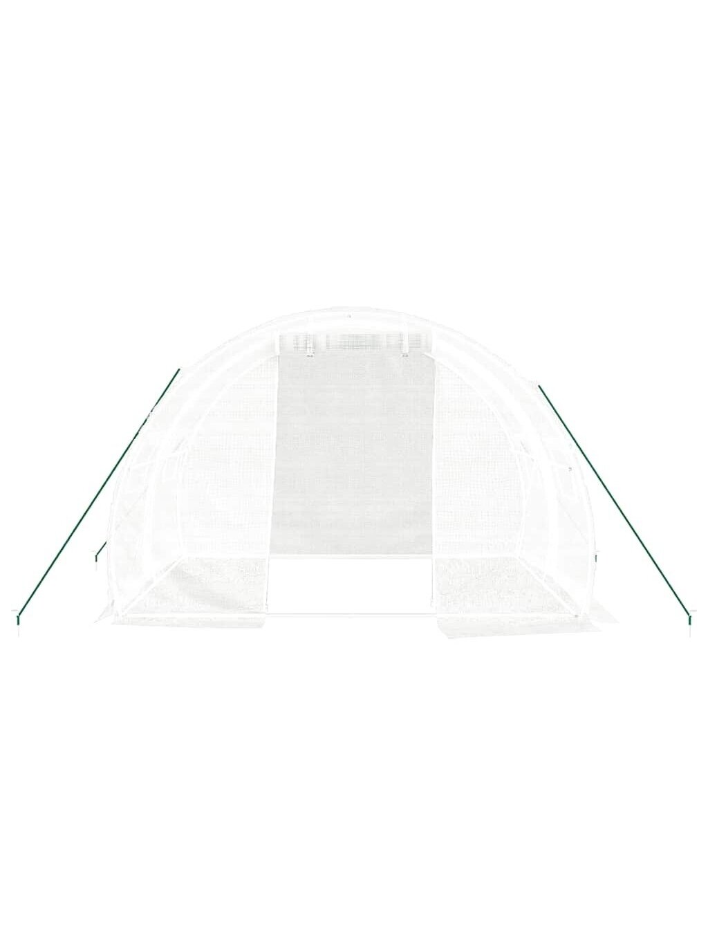 Šiltnamis su plieno rėmu, baltos spalvos, 3x2x2 m, 6 m² 3