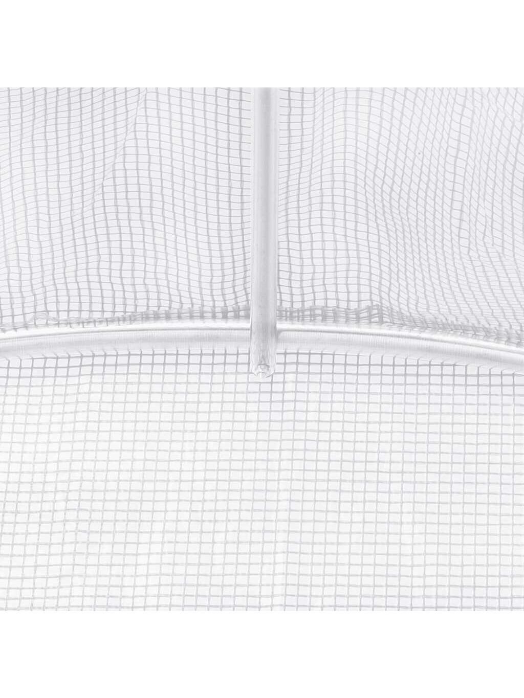 Šiltnamis su plieno rėmu, baltos spalvos, 3x2x2 m, 6 m² 8