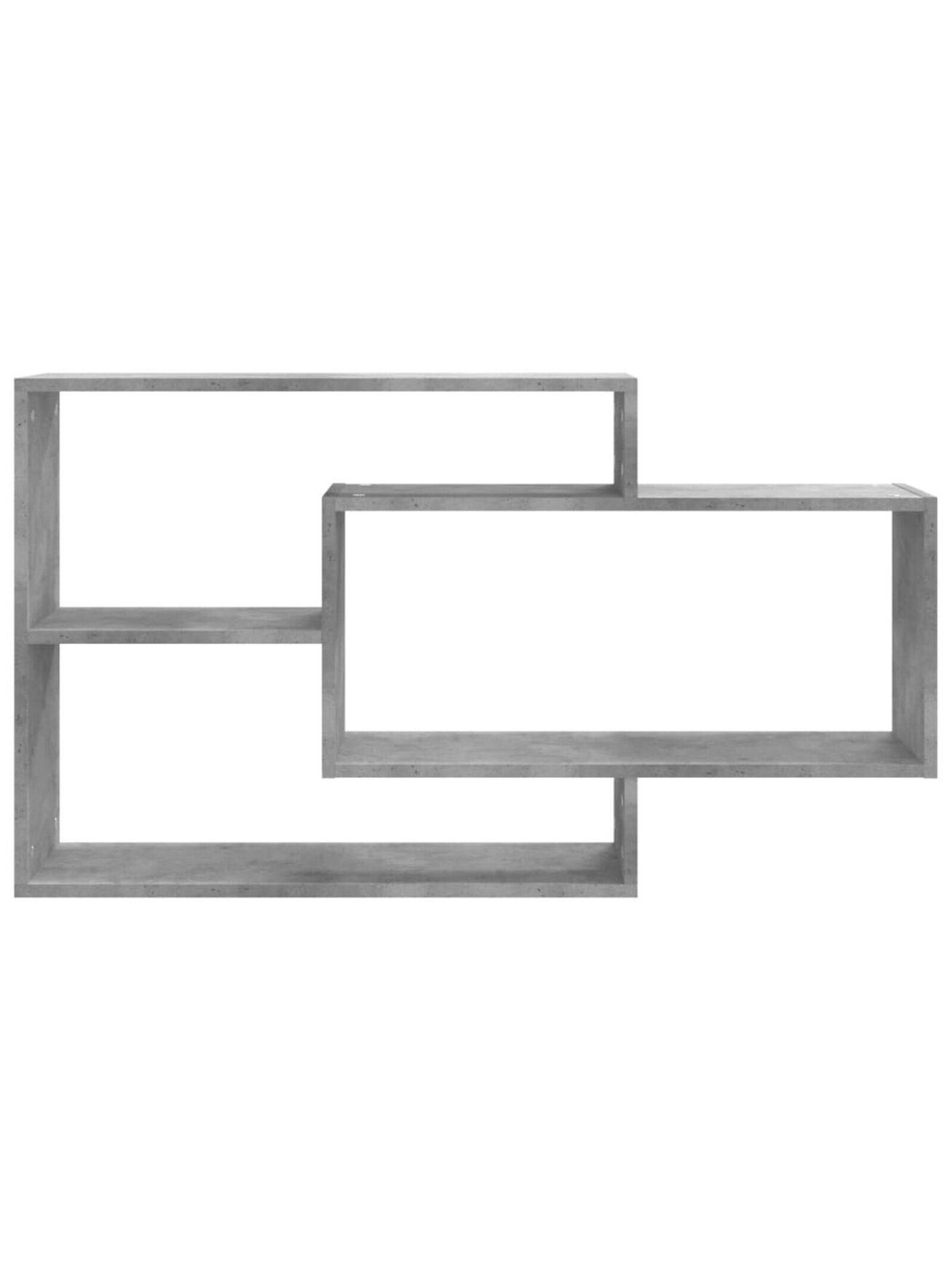 Wall shelves, concrete, 104 x 20 x 58.5 cm, processed wood 3
