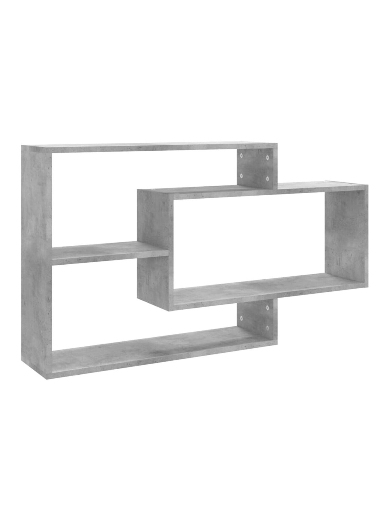 Wall shelves, concrete, 104 x 20 x 58.5 cm, processed wood 1 Wall shelves, concrete, 104 x 20 x 58.5 cm, processed wood 1
