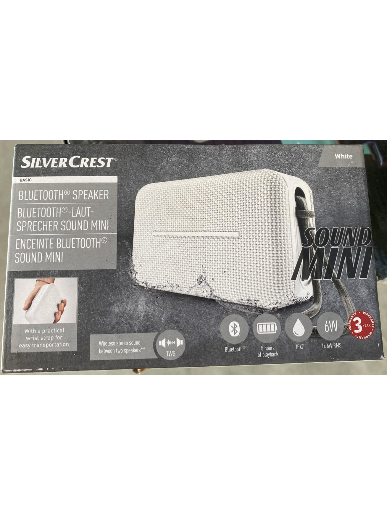 Głośnik SILVERCREST® Bluetooth® Sound Mini – kompaktowy i lekki Głośnik SILVERCREST® Bluetooth® Sound Mini – kompaktowy i lekki