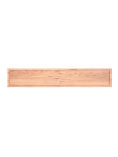 Sieninė lentyna, šviesiai ruda, 220x40x(2–6)cm, ąžuolo masyvas