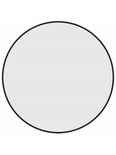 Seinapeegel, must, läbimõõt 50 cm, ümmargune