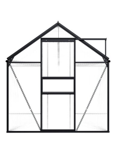 Siltumnīca, antracīta krāsa, alumīnijs, 7,03 m²