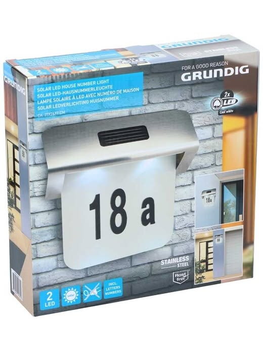 Настенный светильник Grundig – подсвеченный номер дома