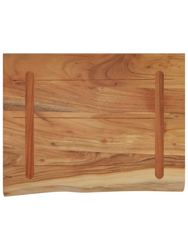 Wall shelf, 40 × 30 × 2.5 cm, acacia solid wood, with live edge 4