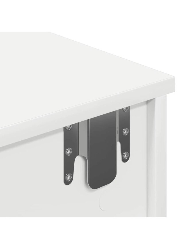 Wall shelf with drawers, white, 100 x 37.5 x 19 cm 8 Wall shelf with drawers, white, 100 x 37.5 x 19 cm 8