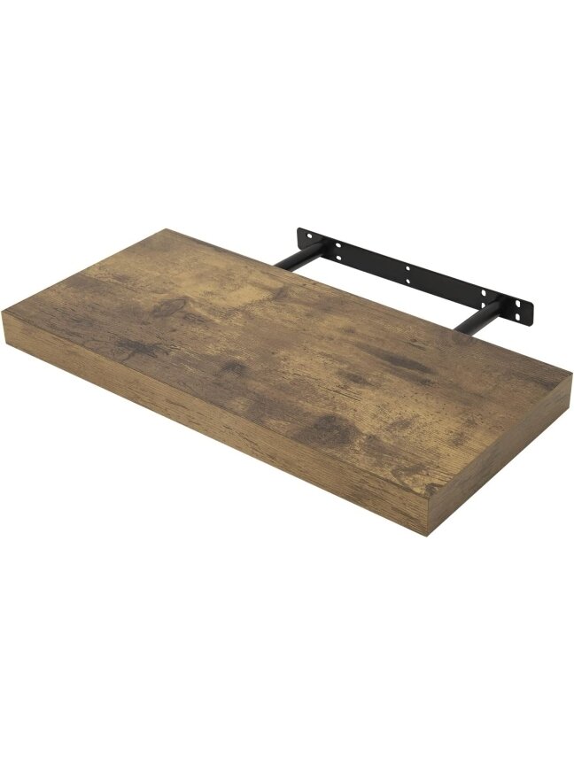Wall-Mounted Shelf, Engineered Wood, 50 x 23 x 3.8 cm 3 Wall-Mounted Shelf, Engineered Wood, 50 x 23 x 3.8 cm 3