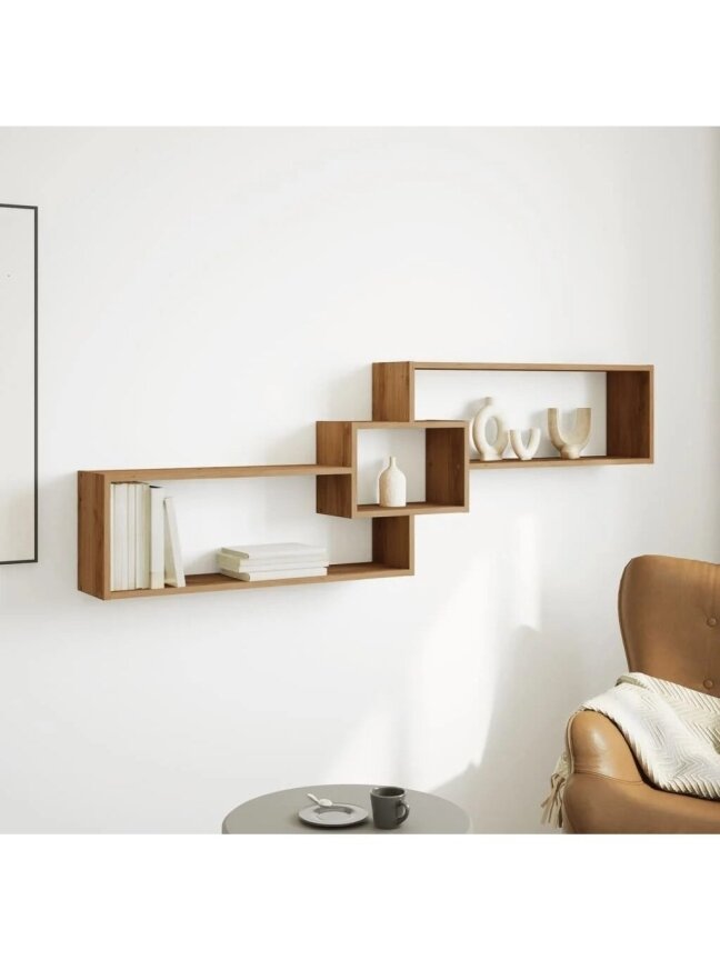 Wall cabinet, Artisano, 158 × 18 × 53 cm, treated wood