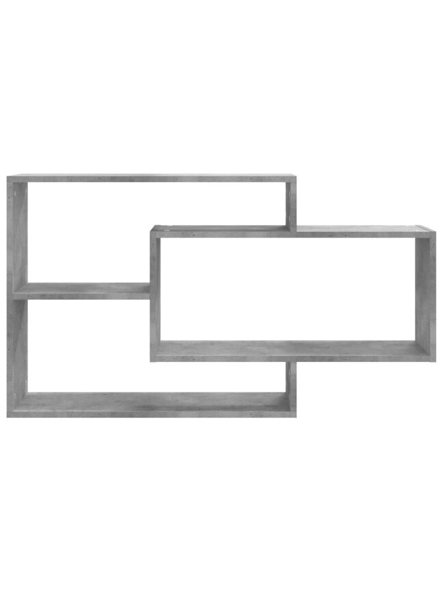Wall shelves, concrete, 104 x 20 x 58.5 cm, processed wood 3 Wall shelves, concrete, 104 x 20 x 58.5 cm, processed wood 3