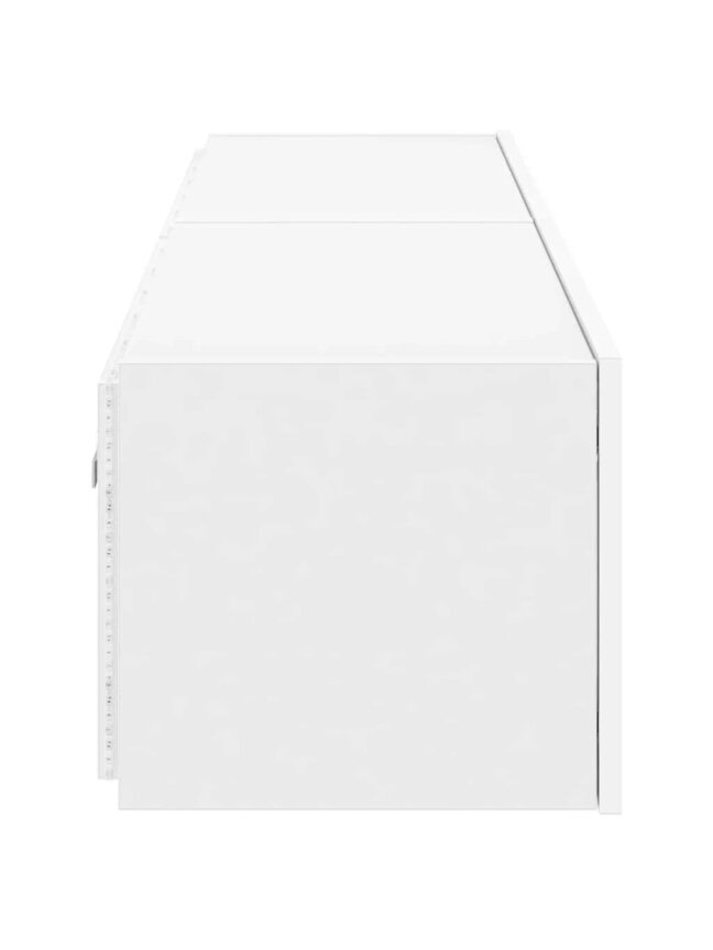 Wall-mounted TV cabinets with LED, 2 pcs, white, 80 × 35 × 31 cm 6 Wall-mounted TV cabinets with LED, 2 pcs, white, 80 × 35 × 31 cm 6
