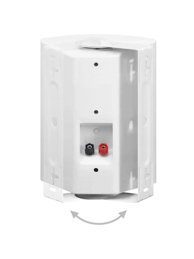 Sieniniai stereo garsiakalbiai, 2 vnt., balti, vidaus ir lauko, 100 W 4