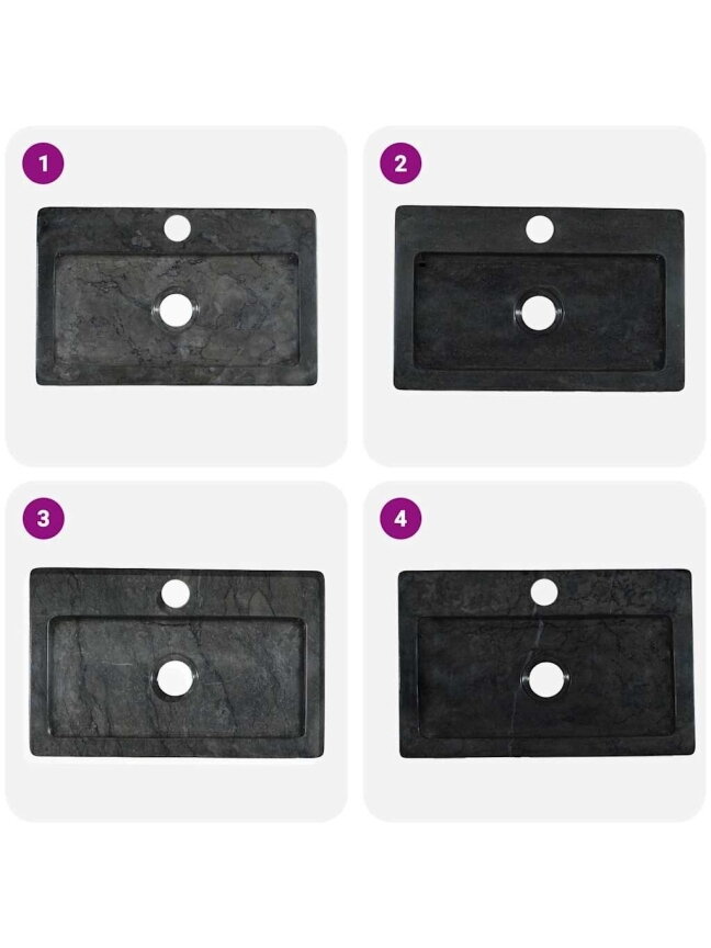 Seinapealne valam, Must, 38×24×6,5 cm, Marmor 9