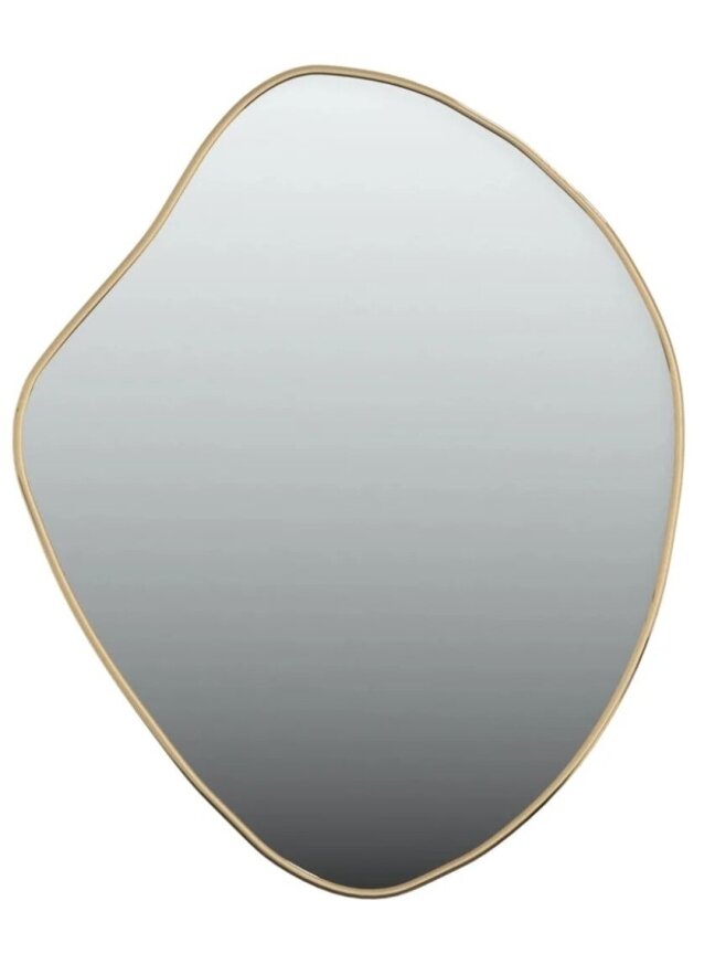 Wall mirror, gold, 50x40 cm