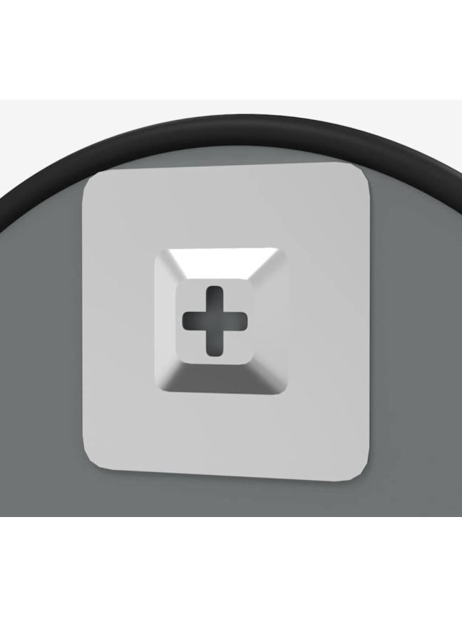 Wall mirror, black, 50 cm diameter, round 2