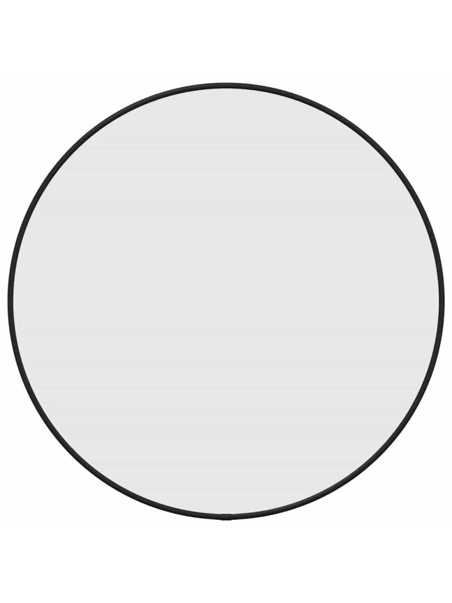 Wall mirror, black, 50 cm diameter, round Wall mirror, black, 50 cm diameter, round