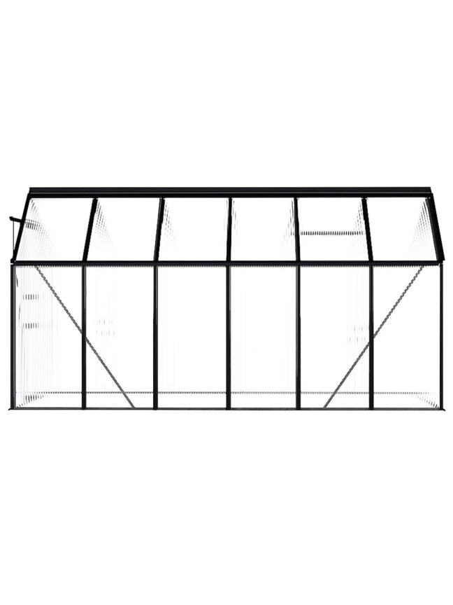 Szklarnia, antracyt, aluminium, 7,03 m² 3