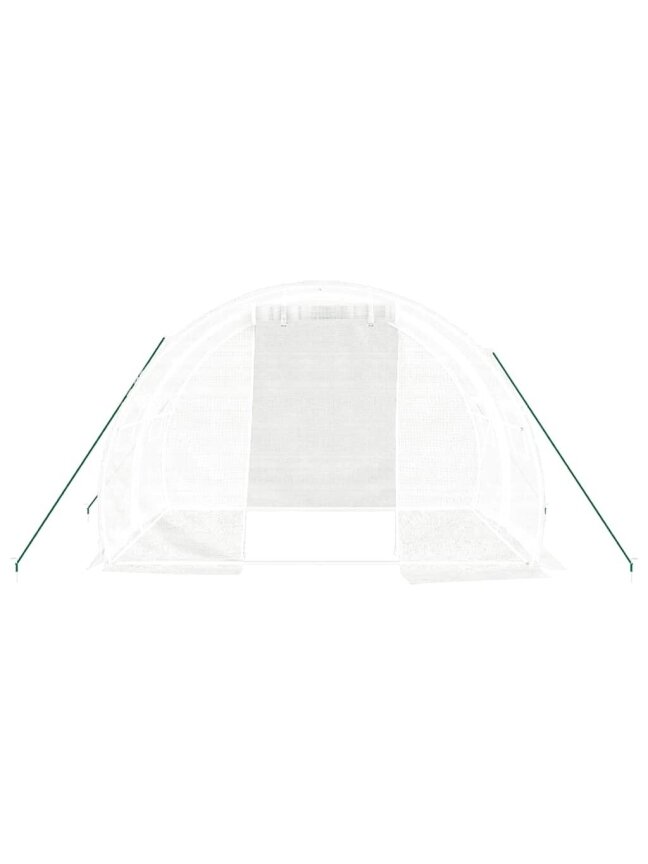 Šiltnamis su plieno rėmu, baltos spalvos, 3x2x2 m, 6 m² 3