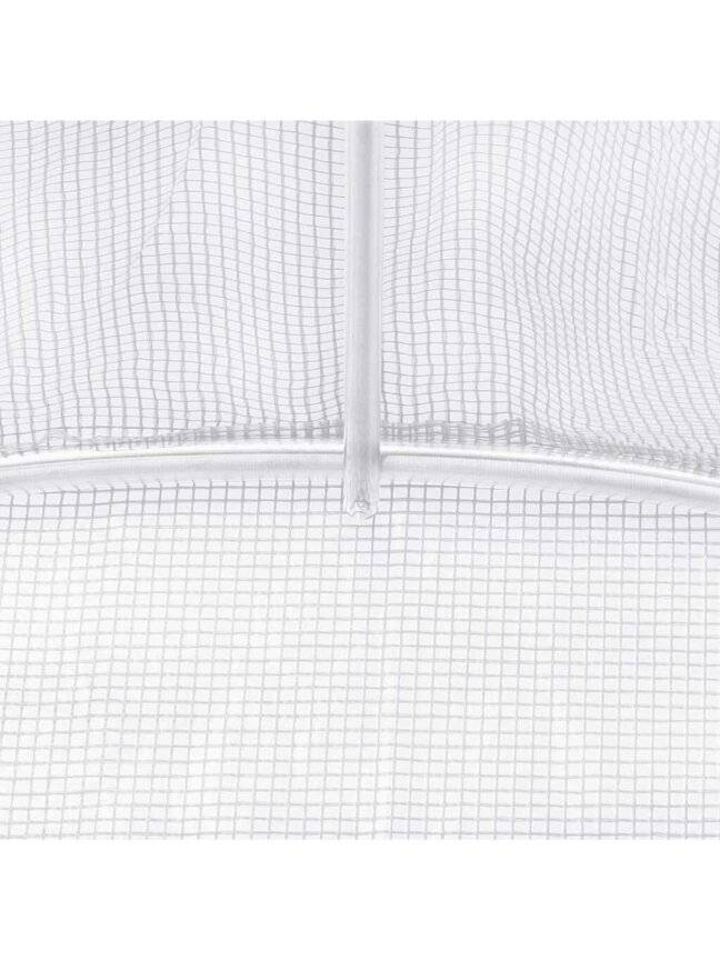Šiltnamis su plieno rėmu, baltos spalvos, 3x2x2 m, 6 m² 8