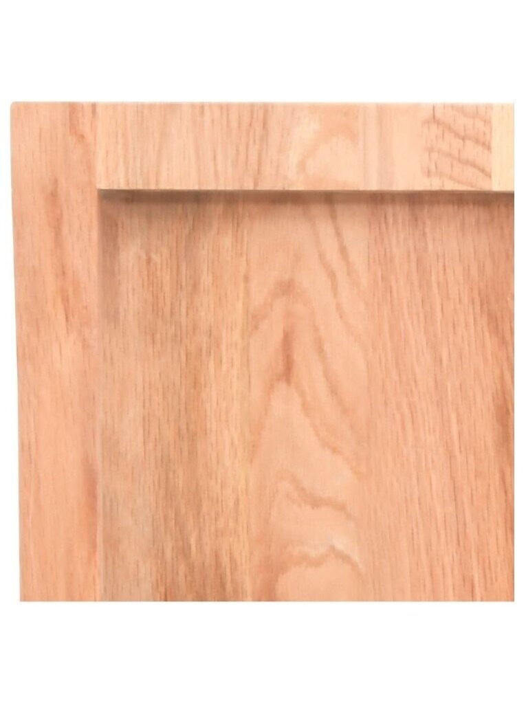 Wall shelf, light brown, 220 × 40 × (2–6) cm, solid oak 2