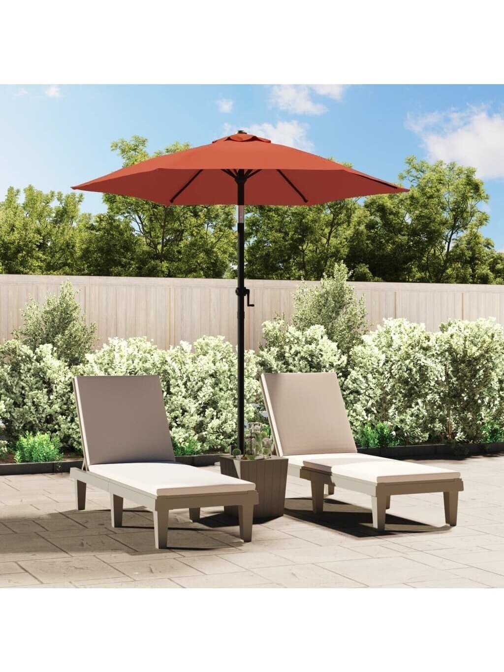 Sun umbrella, terracotta, 200 x 224 cm, aluminum Sun umbrella, terracotta, 200 x 224 cm, aluminum