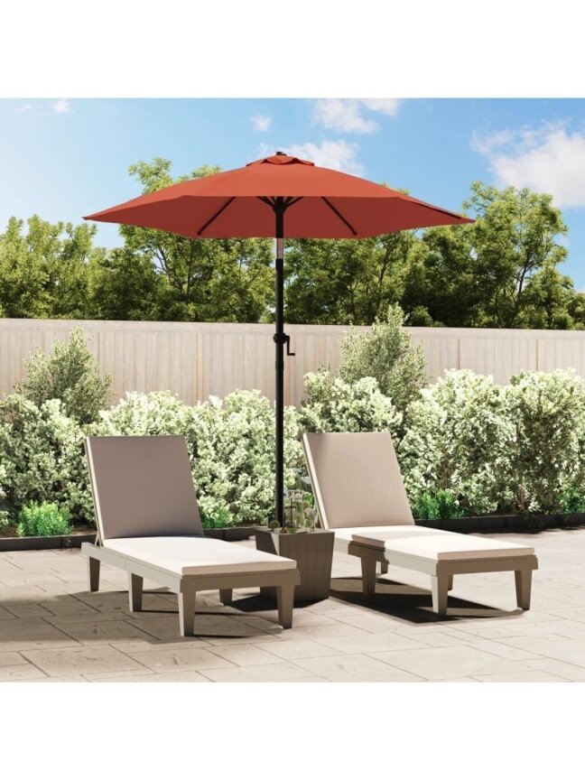 Sun umbrella, terracotta, 200 x 224 cm, aluminum Sun umbrella, terracotta, 200 x 224 cm, aluminum