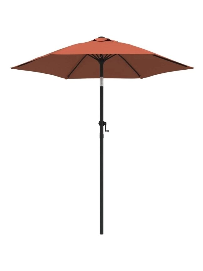 Sun umbrella, terracotta, 200 x 224 cm, aluminum 1 Sun umbrella, terracotta, 200 x 224 cm, aluminum 1
