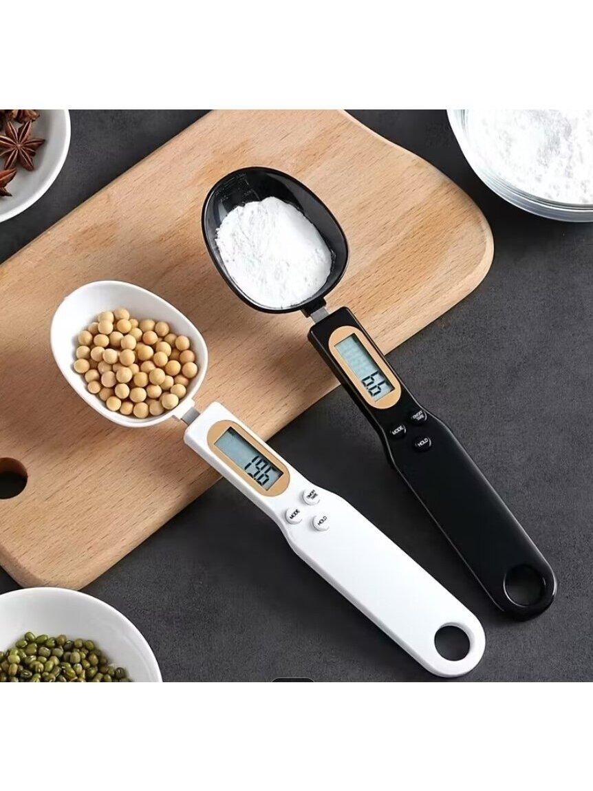 Цифровая кухонная ложка-весы – LCD-дисплей, 0,1 г–500 г