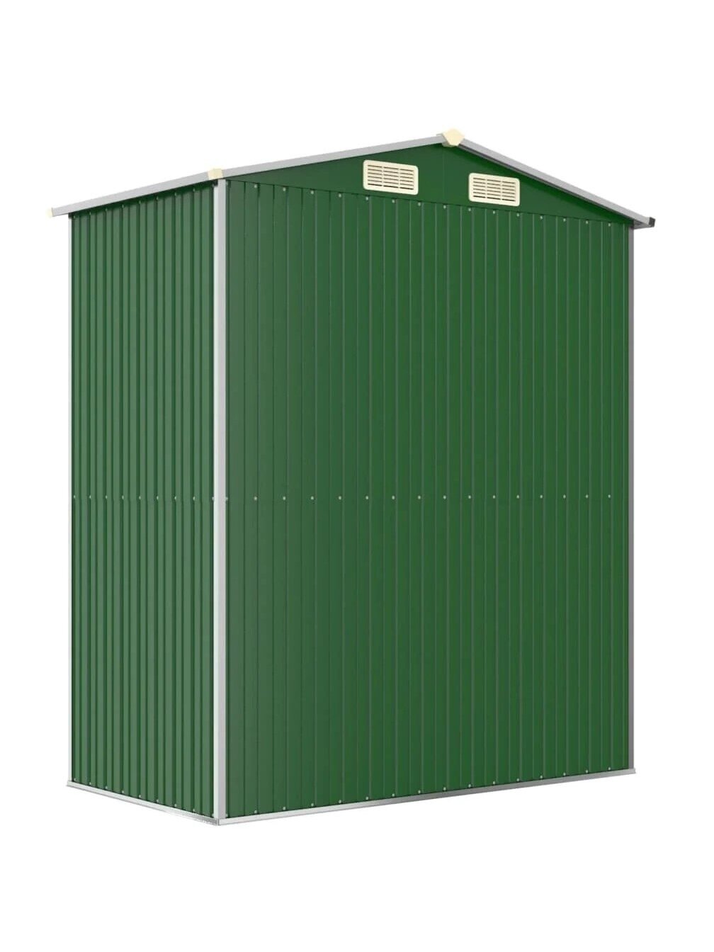 Garden shed, green, 192×108×223 cm, galvanized steel 4