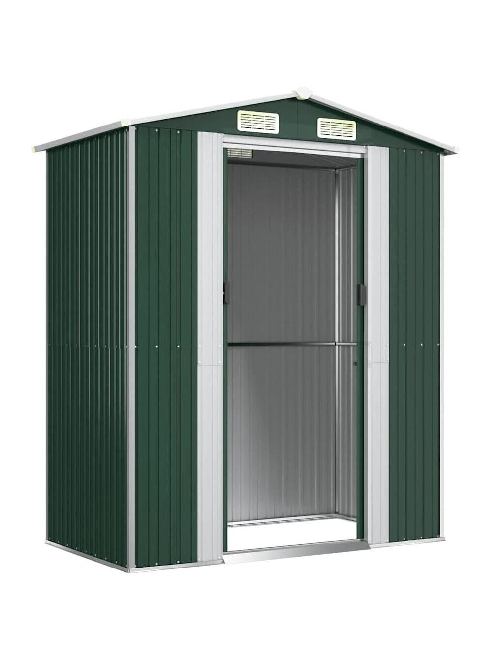 Garden shed, green, 192×108×223 cm, galvanized steel 3