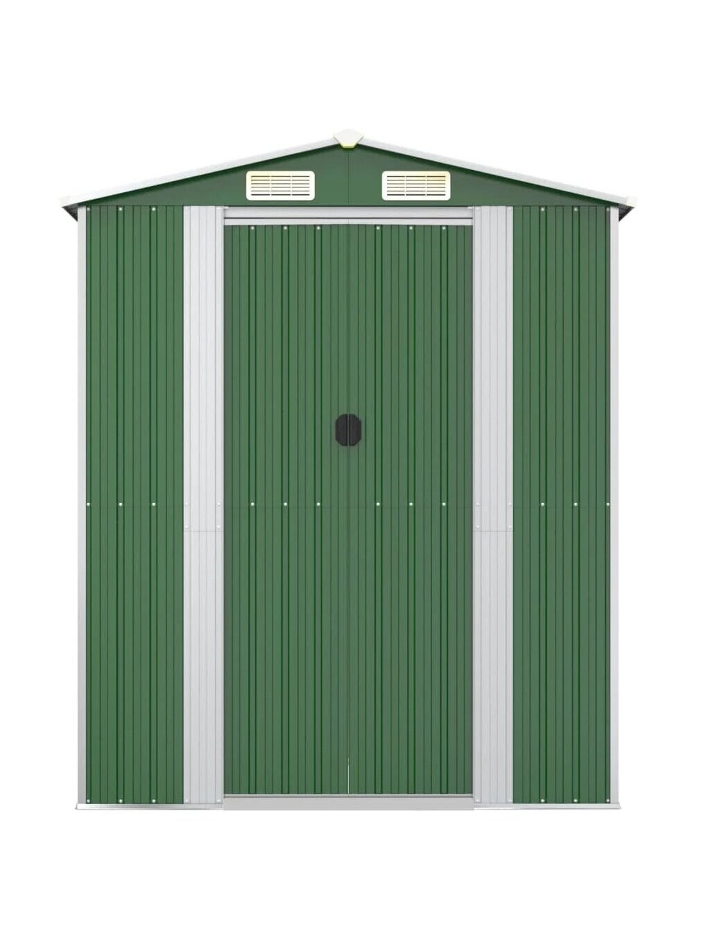 Garden shed, green, 192×108×223 cm, galvanized steel 2