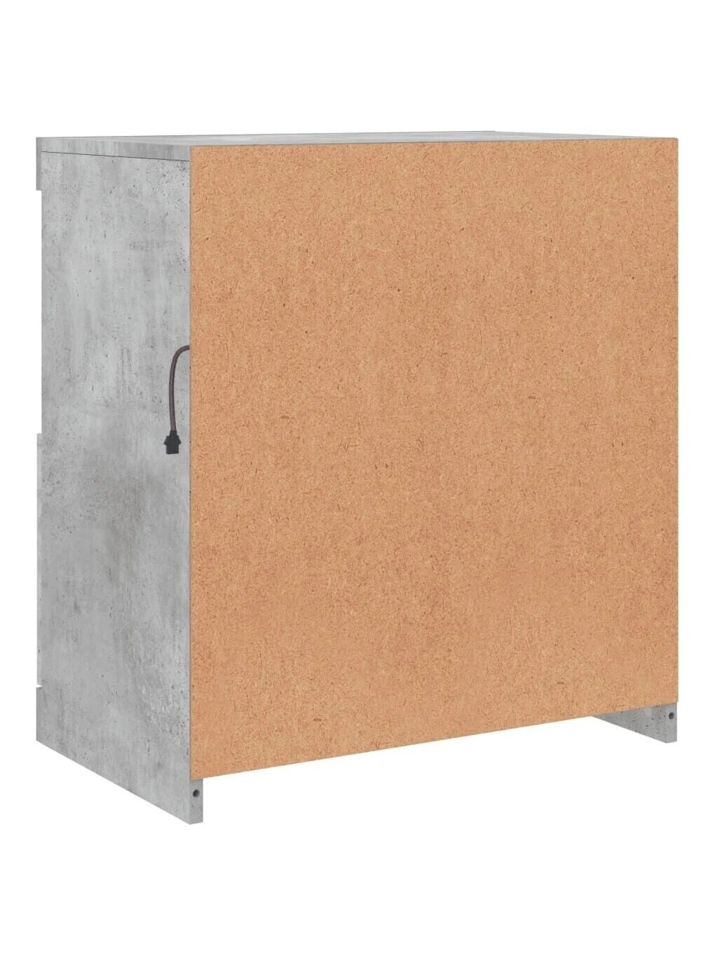 Šoninė spintelė su LED lemputėmis, betono pilka, 60x37x67cm 8