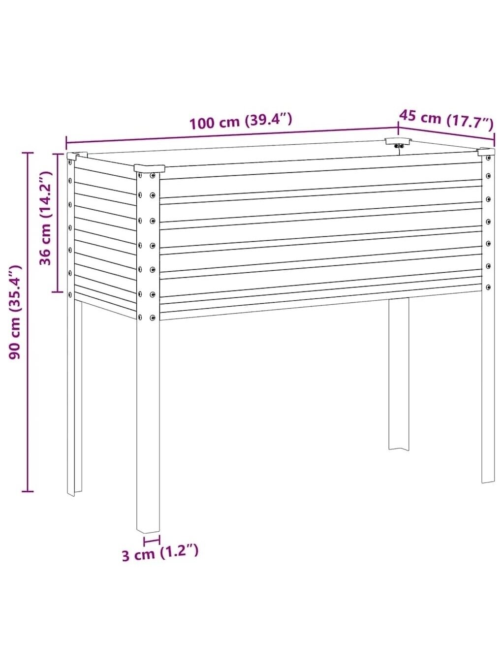 Aiapeenar, hall, 100x45x90 cm, teras 7